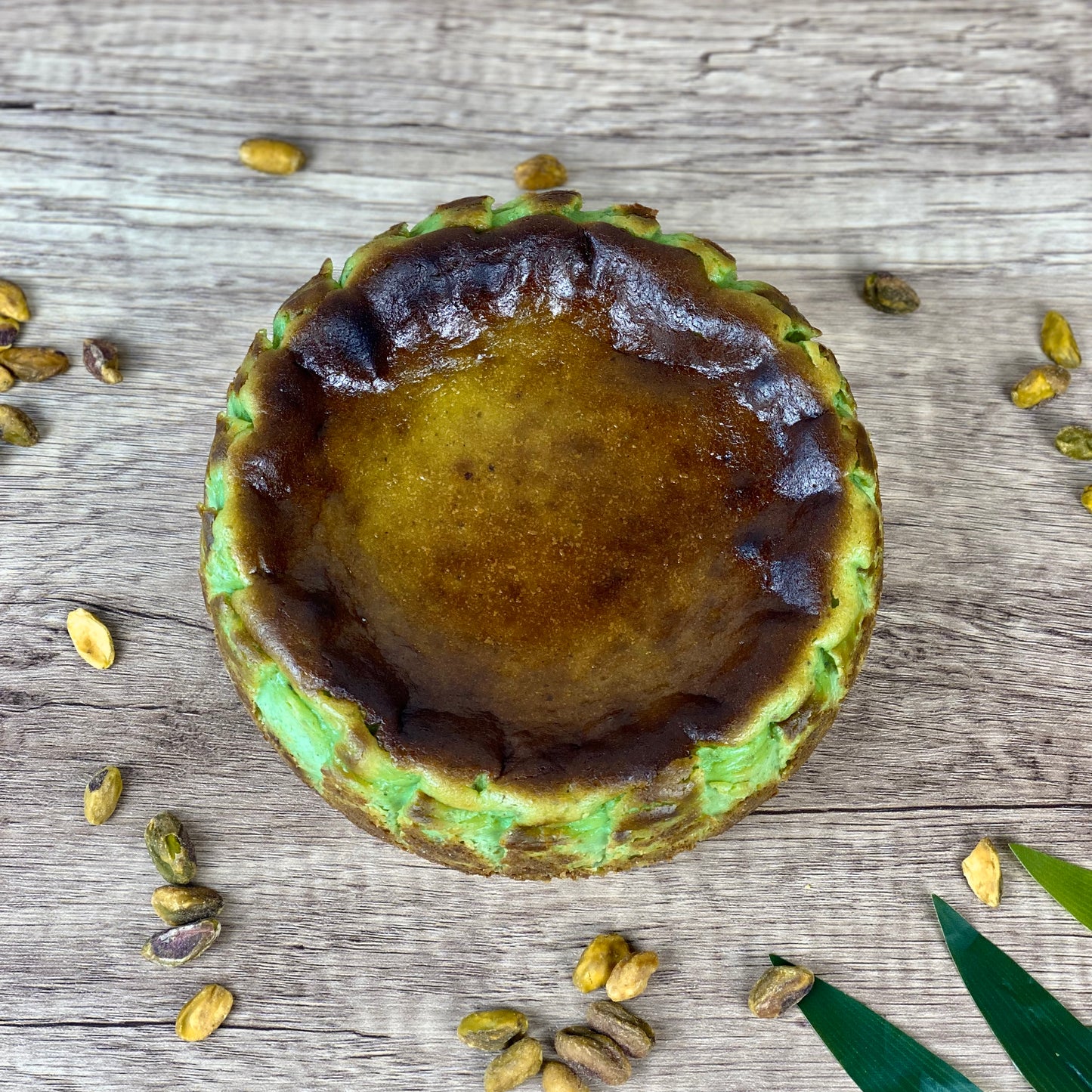 New-Pistachio Burnt Basque Cheesecake