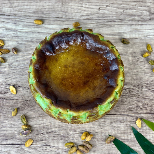 New-Pistachio Burnt Basque Cheesecake