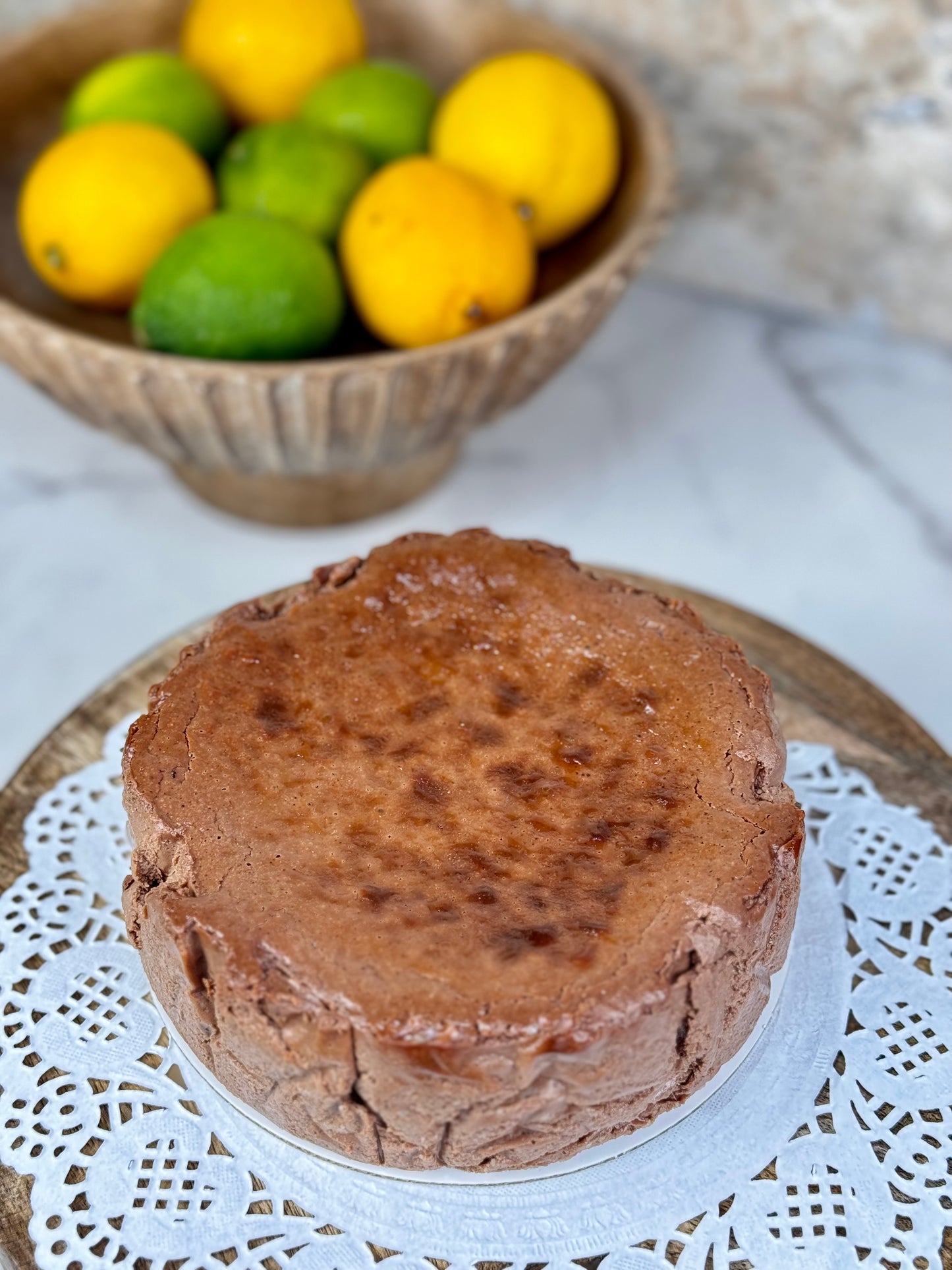 Double Chocolate Burnt Basque Cheesecake (Gluten Free)