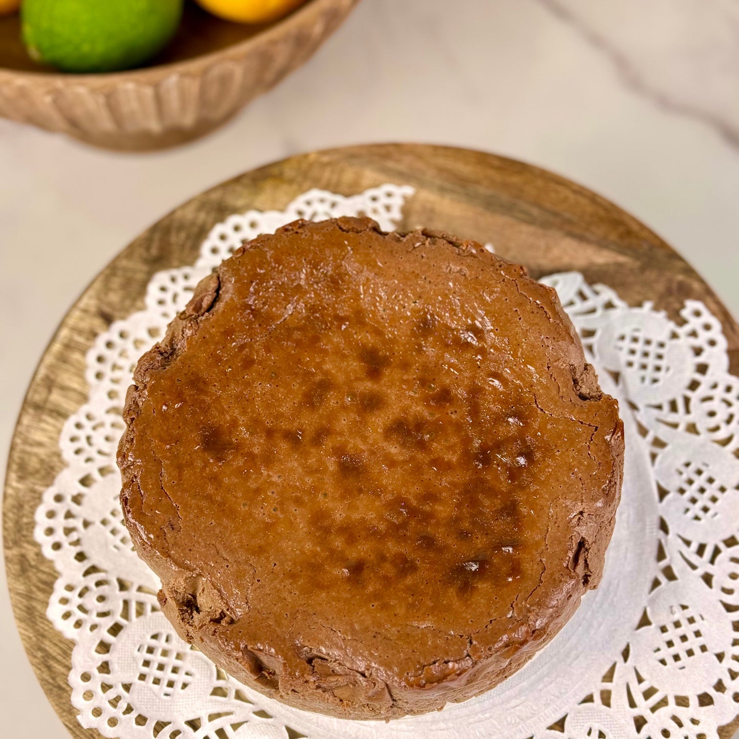 Double Chocolate Burnt Basque Cheesecake (Gluten Free)