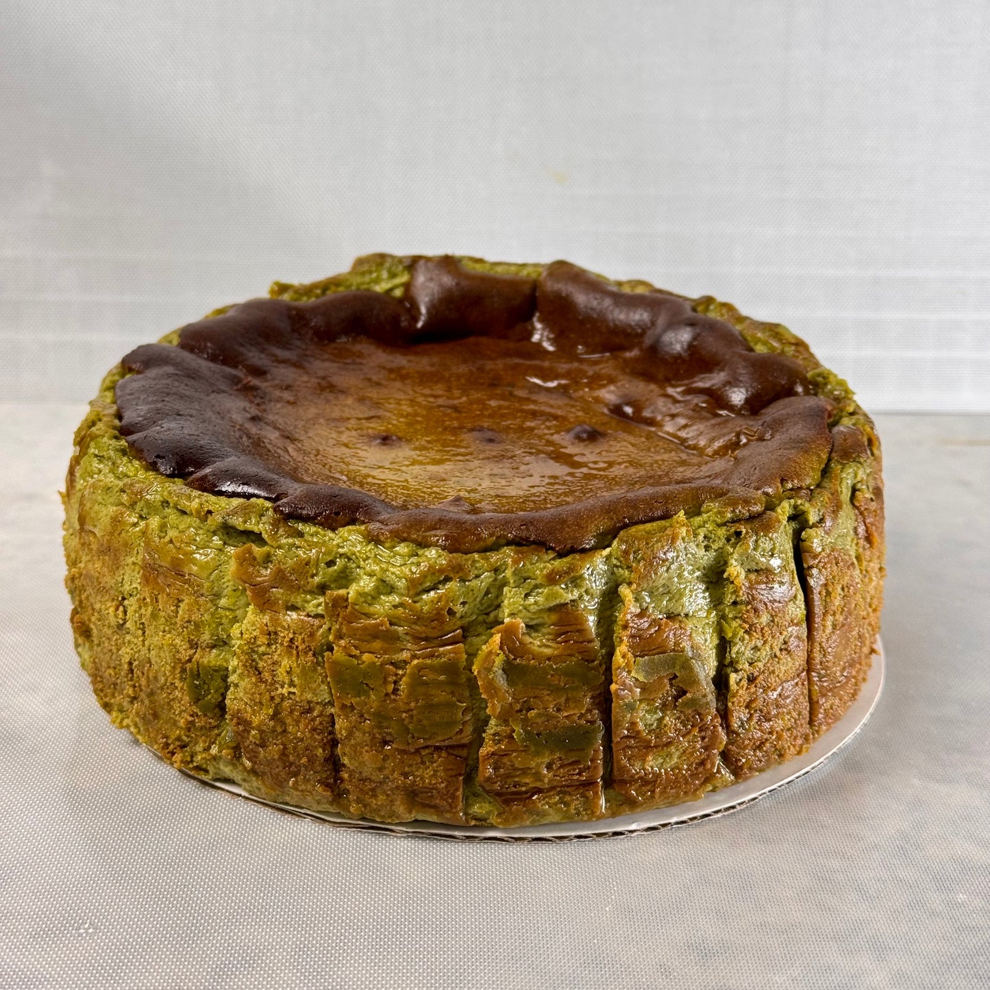 Matcha Burnt Basque Cheesecake (Gluten-Free) Organic Ingredients