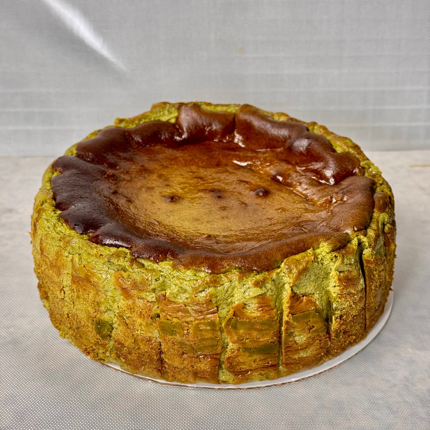 Matcha Burnt Basque Cheesecake (Gluten-Free) Organic Ingredients