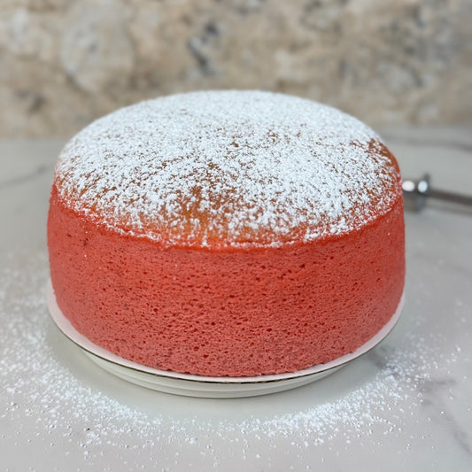 Bouncy Organic Strawberry Japanese Cheesecake