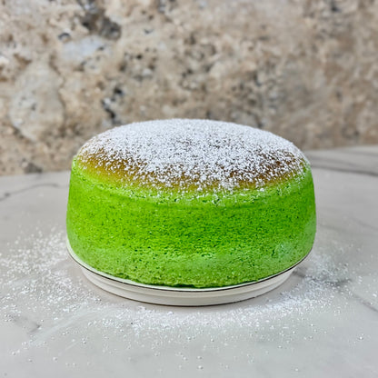 Bouncy Pandan Japanese Cheesecake - Junabakes
