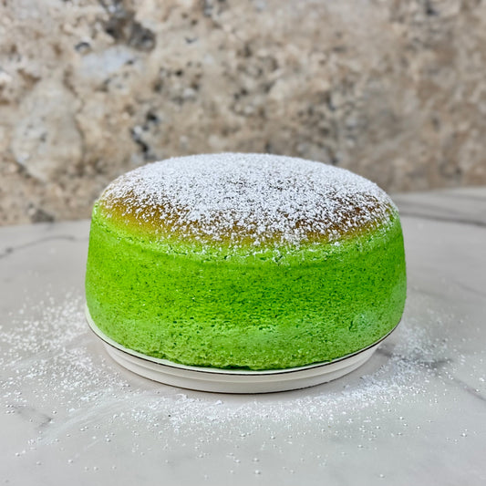 Bouncy Pandan Japanese Cheesecake