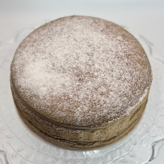 Bouncy Organic Hojicha Japanese Cheesecake