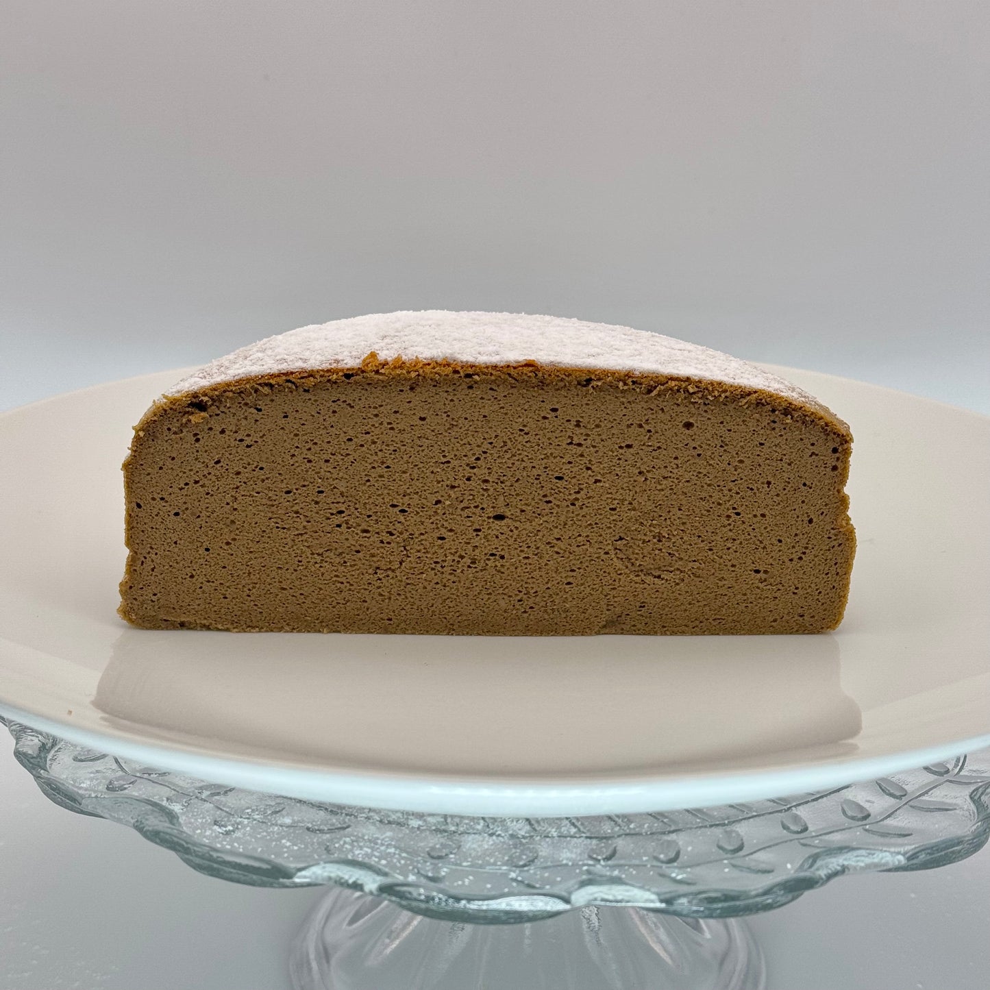 Bouncy Organic Hojicha Japanese Cheesecake