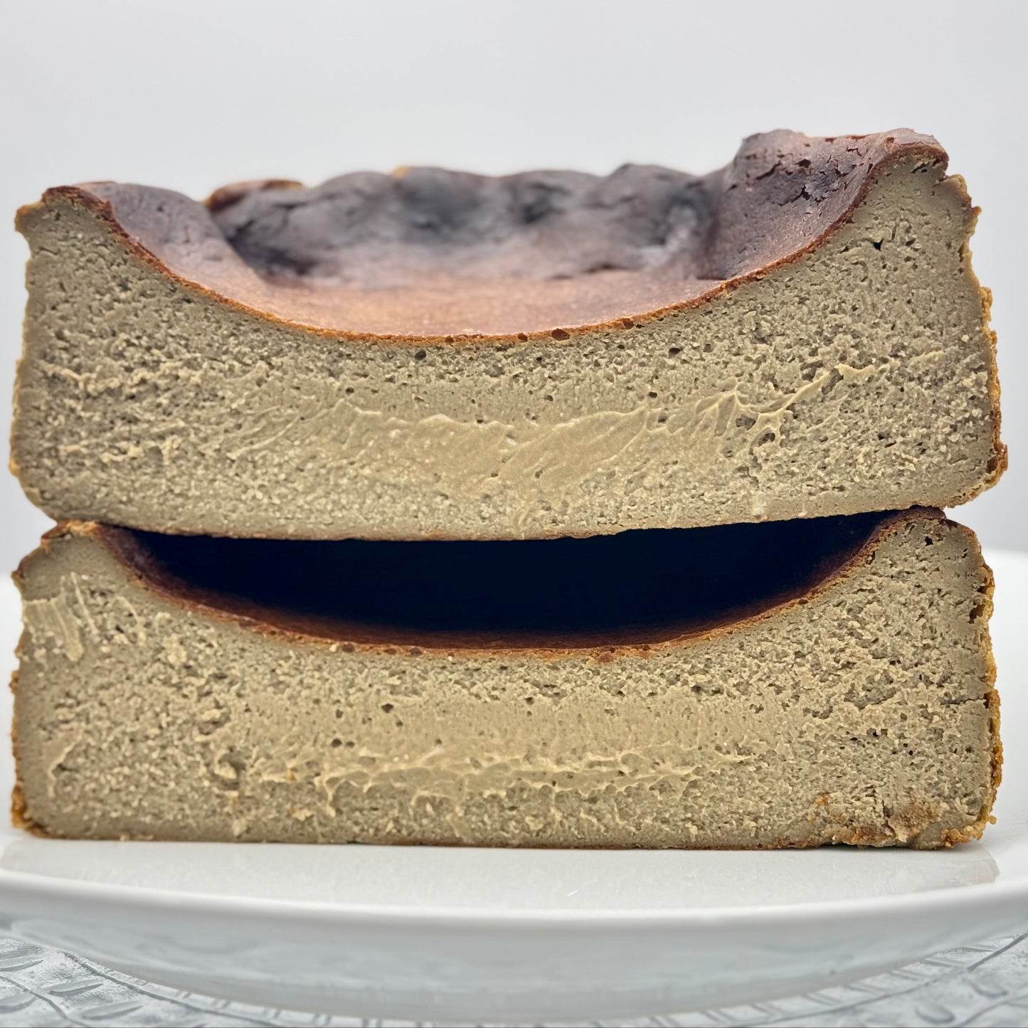 Organic Hojicha Burnt Basque Cheesecake