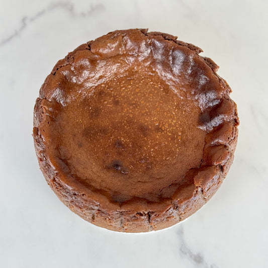 Double Chocolate Burnt Basque Cheesecake (Gluten Free) - Junabakes