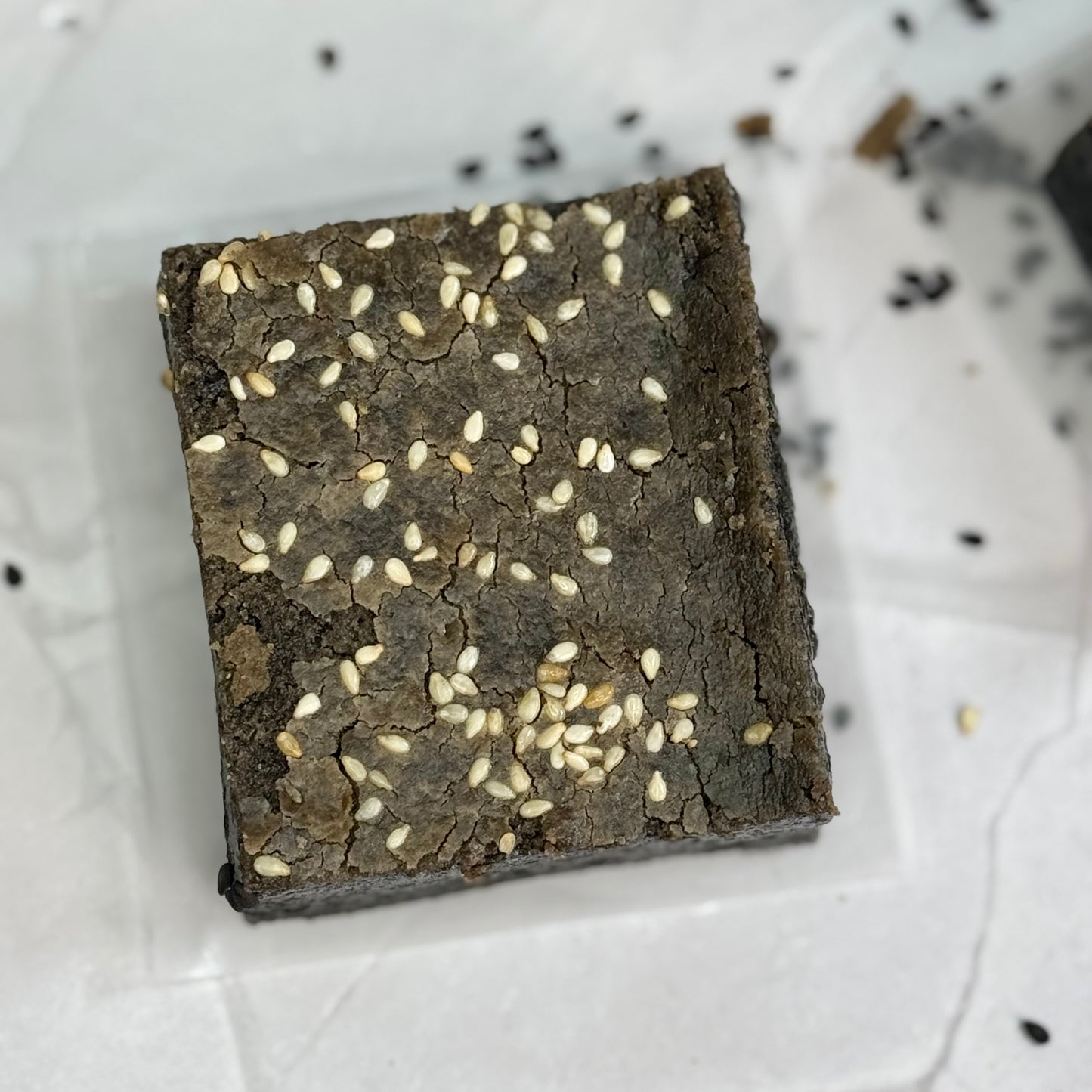 New-Vegan Black Sesame Brown Sugar Mochi Cake Bars