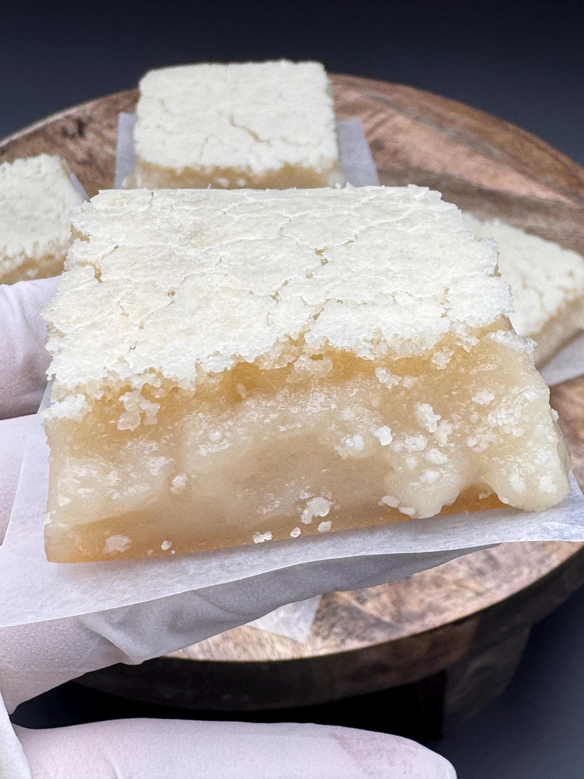 Organic Butter Mochi Cake Bars - Hawaiian Butter Mochi - Gluten Free (9 cake bars) Vegan/ Non Vegan