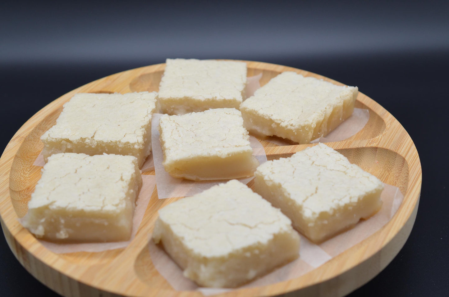 Organic Butter Mochi Cake Bars - Hawaiian Butter Mochi - Gluten Free (9 cake bars) Vegan/ Non Vegan