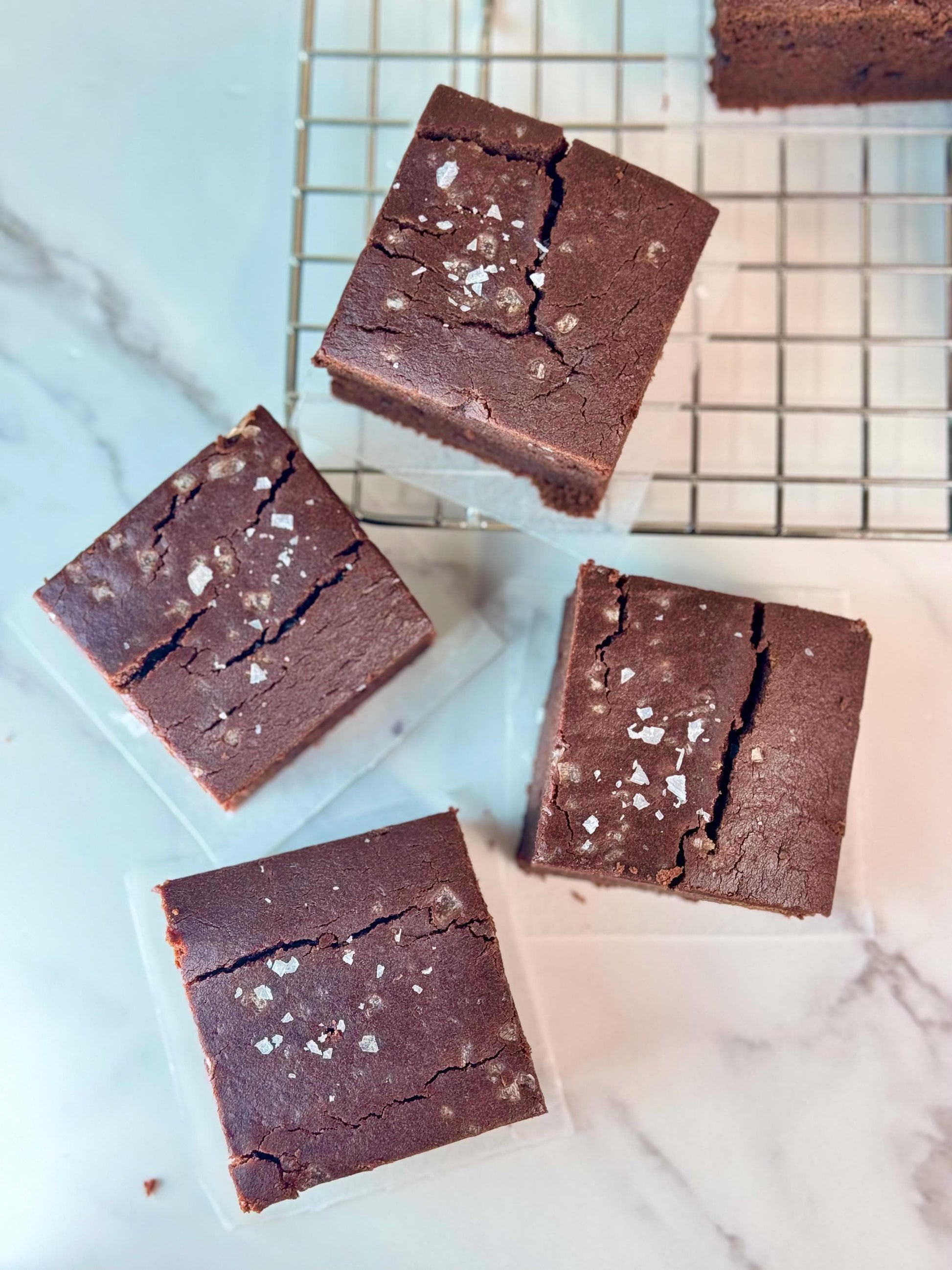 Brown Butter Mochi Brownie- Gluten Free ( 9 Pieces) Vegan/ Non Vegan