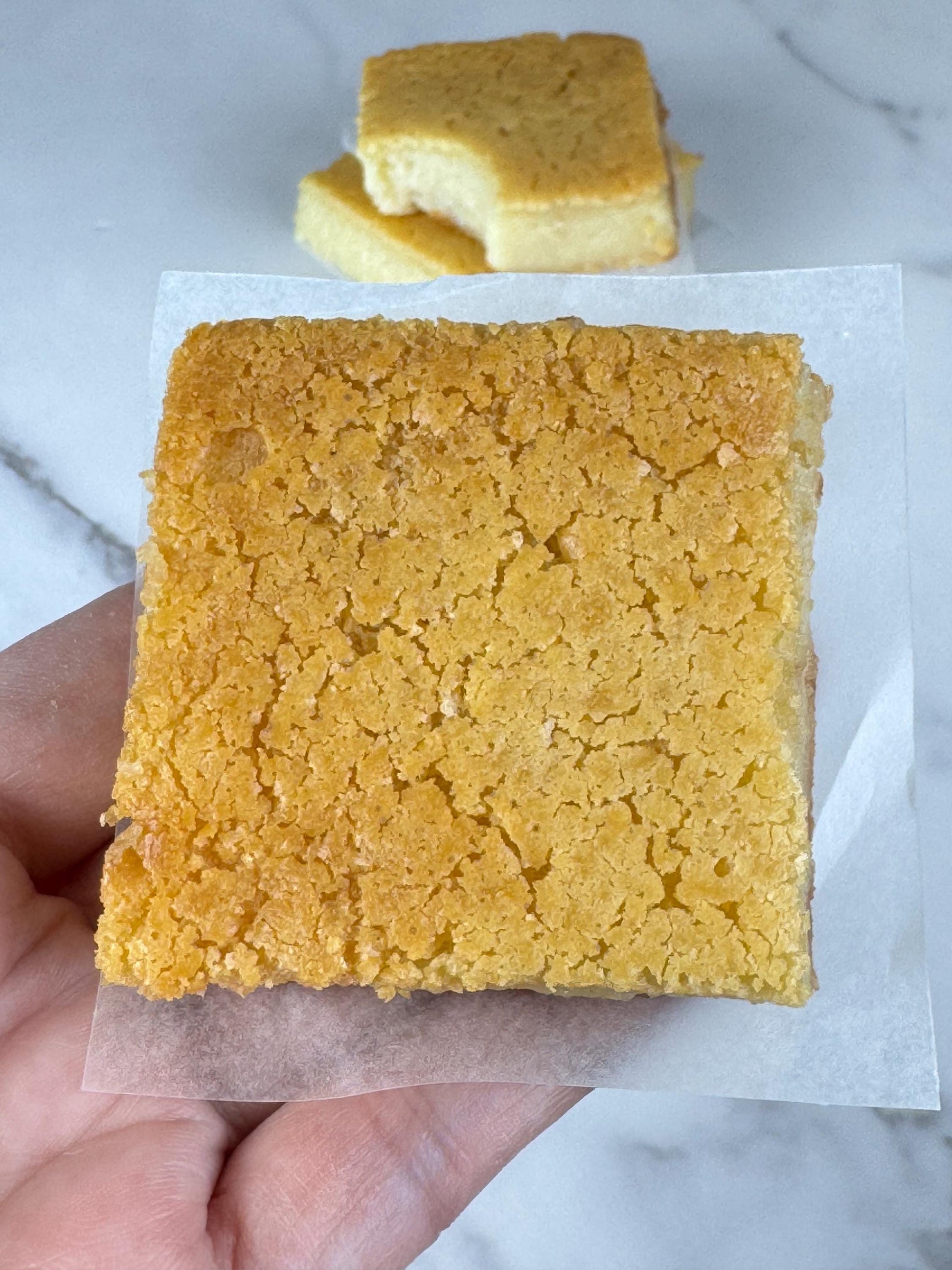 Lychee Butter Mochi Cake Bars ( 9 Pieces) Vegan/Non Vegan/Organic Ingredients