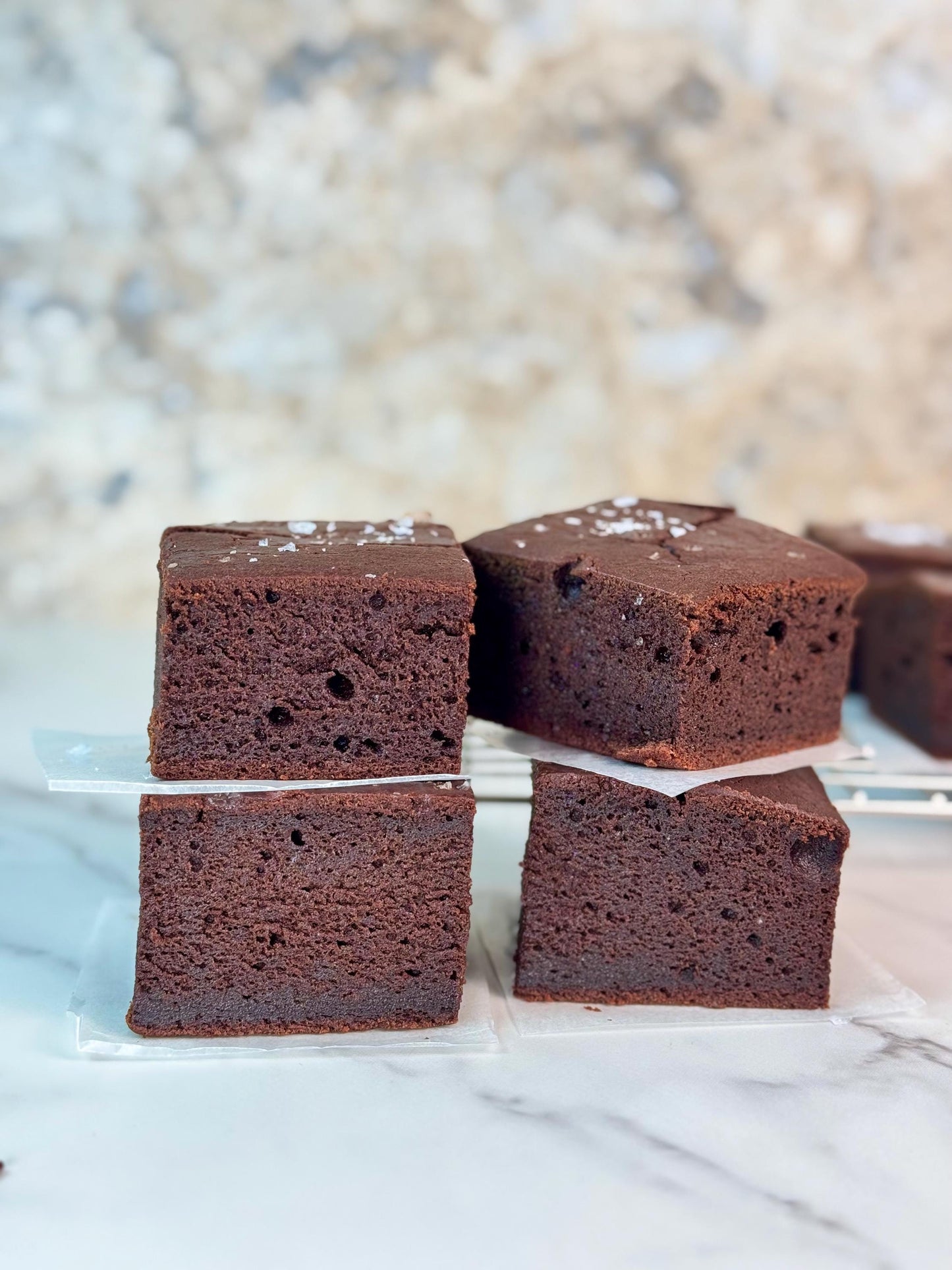 Brown Butter Mochi Brownie- Gluten Free ( 9 Pieces) Vegan/ Non Vegan