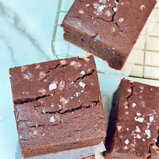 Brown Butter Mochi Brownie- Gluten Free ( 9 Pieces) Vegan/ Non Vegan