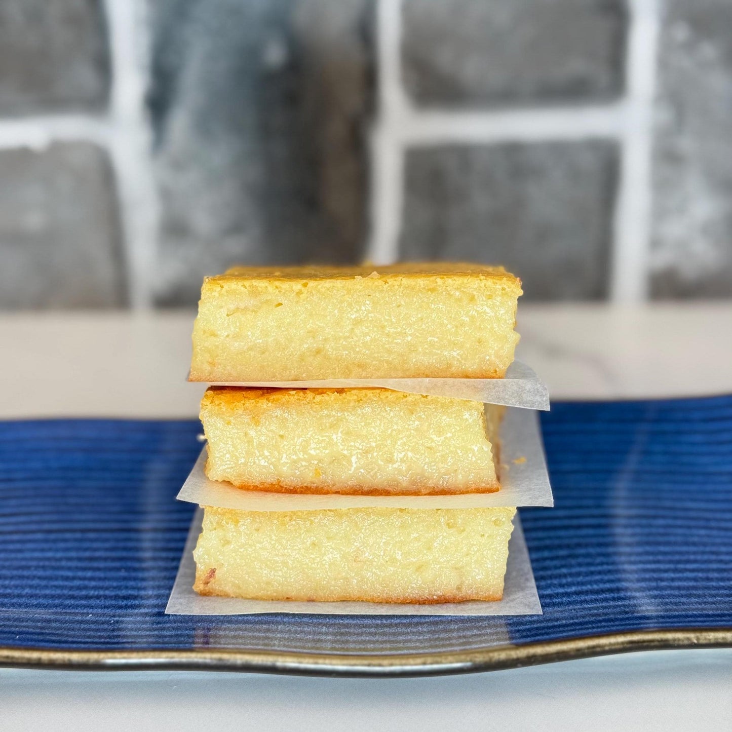 Lychee Butter Mochi Cake Bars ( 9 Pieces) Vegan/Non Vegan/Organic Ingredients